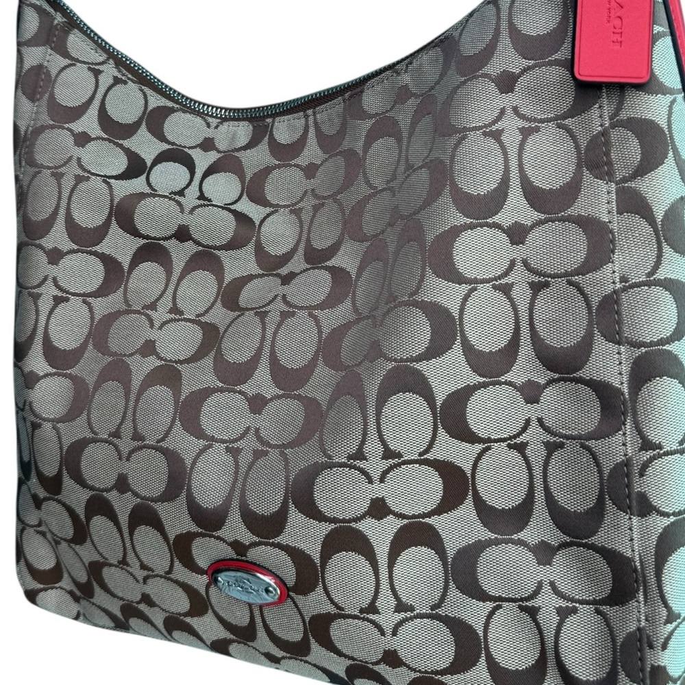 Coach Celeste signature brown canvas Hobo Bag purse NEW NWOT - Picture 14 of 15